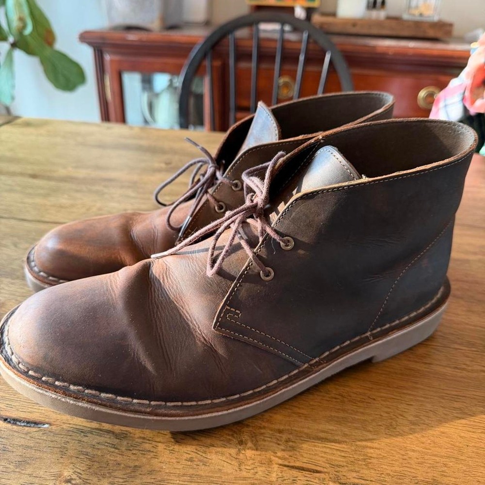 Clark's Original Desert Boots Men's Brown Leather Chukka Size 11